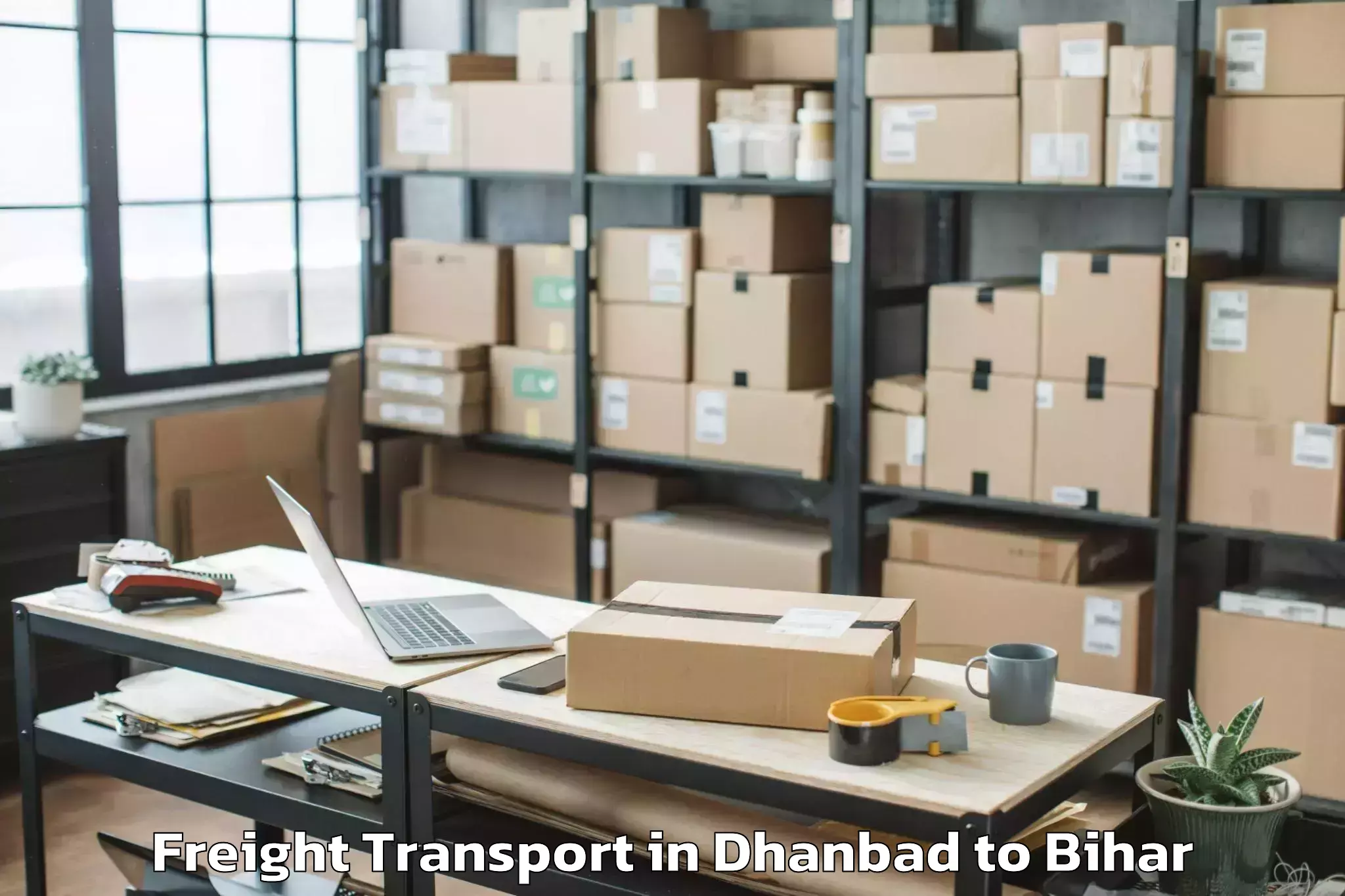 Book Dhanbad to Abhilashi University Madhepura Freight Transport